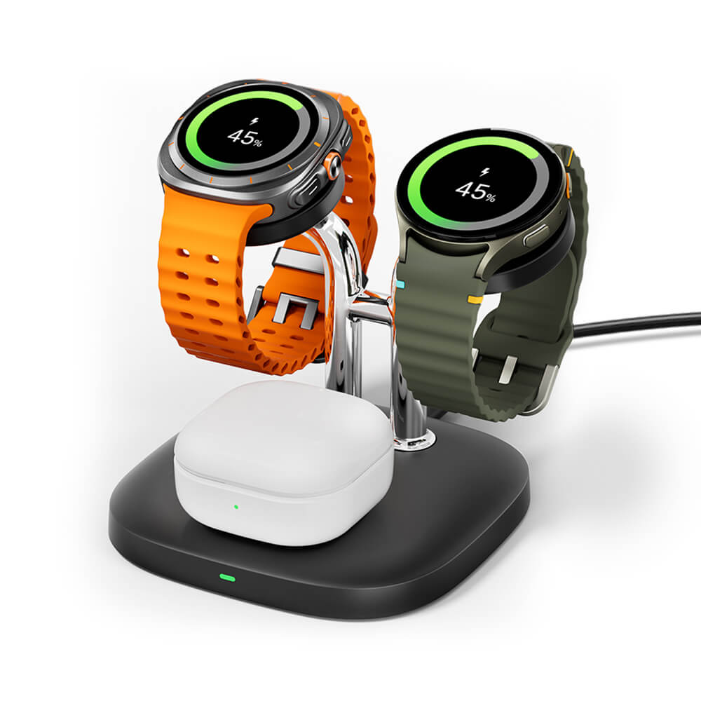 SwanScout 704S - Cargador Inalámbrico Dual para Relojes Samsung