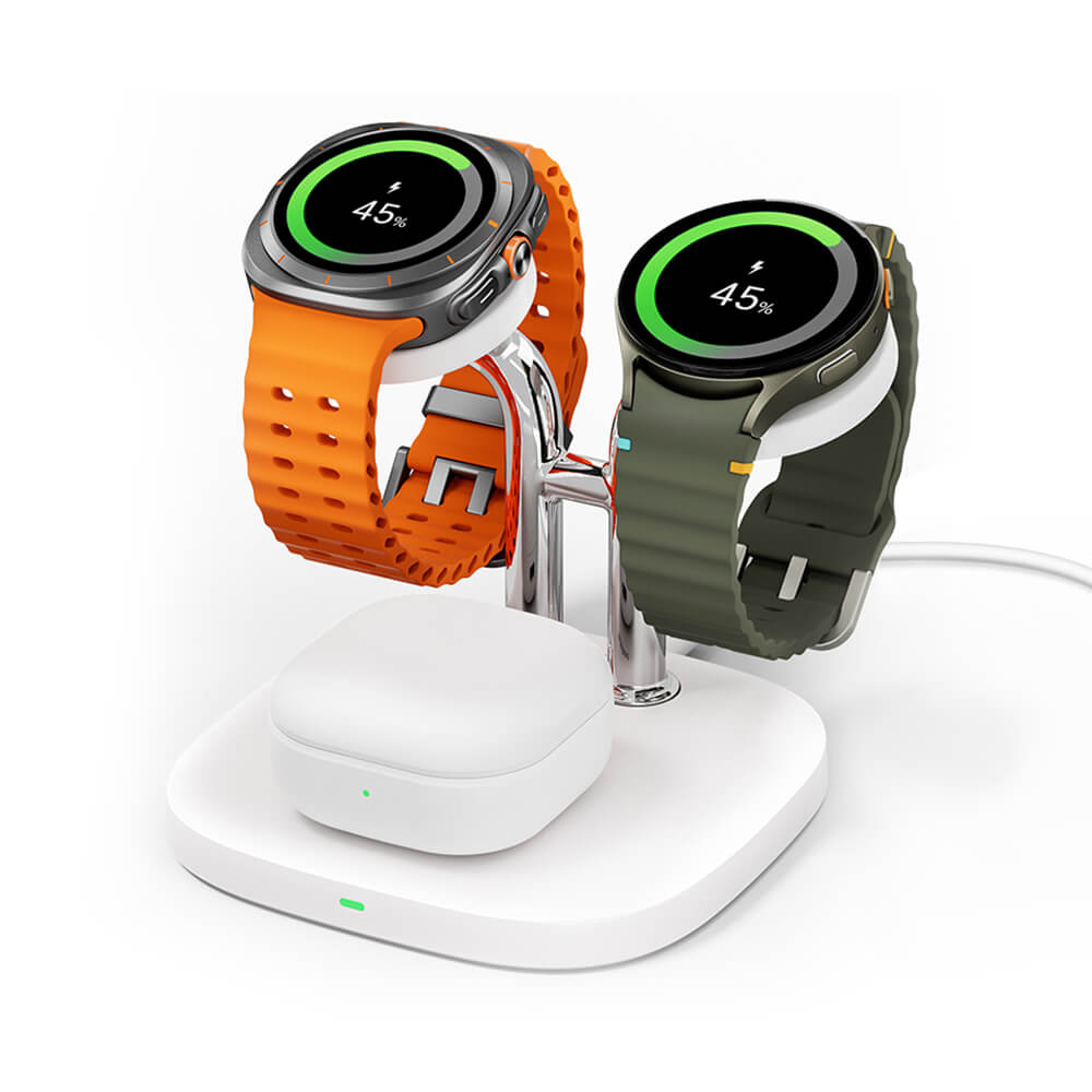 SwanScout 704S - Cargador Inalámbrico Dual para Relojes Samsung