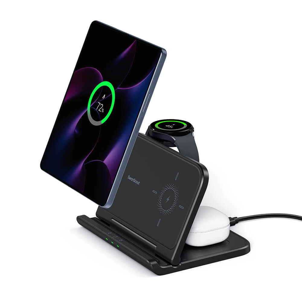 SwanScout 705S - 3 in 1 Wireless Charger for Samsung Galaxy Z Fold